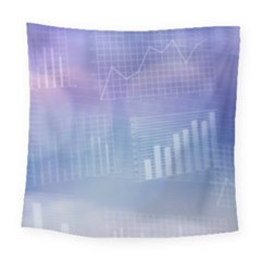 Business Background Blue Corporate Square Tapestry (large) by Nexatart