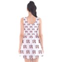 Angry Emoji Graphic Pattern Scoop Neck Skater Dress View2