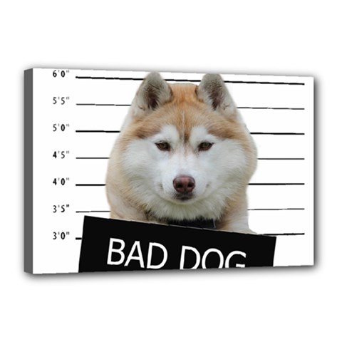 Bad Dog Canvas 18  X 12  by Valentinaart