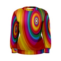 Circle Rainbow Color Hole Rasta Women s Sweatshirt by Mariart