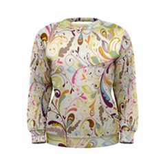 Colorful Seamless Floral Background Women s Sweatshirt by TastefulDesigns