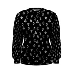 Witchcraft Symbols  Women s Sweatshirt by Valentinaart