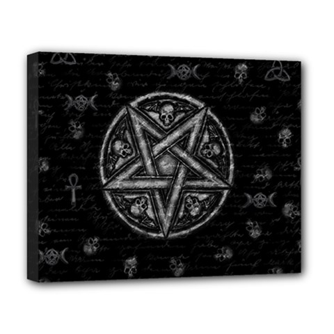 Witchcraft Symbols  Deluxe Canvas 20  X 16   by Valentinaart
