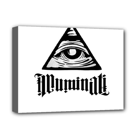 Illuminati Deluxe Canvas 16  X 12   by Valentinaart