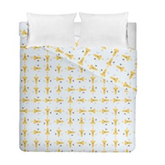 Spaceships Pattern Duvet Cover Double Side (full/ Double Size) by linceazul