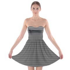 Lines Pattern Strapless Bra Top Dress by Valentinaart
