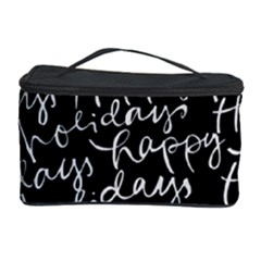Happy Holidays Cosmetic Storage Case by Mariart