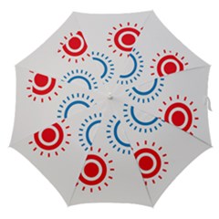 Color Light Effect Control Mode Circle Red Blue Straight Umbrellas by Mariart