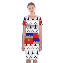 County Tipperary Coat Of Arms  Classic Short Sleeve Midi Dress by abbeyz71