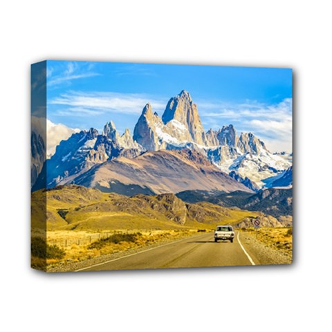 Snowy Andes Mountains, El Chalten, Argentina Deluxe Canvas 14  X 11  by dflcprints
