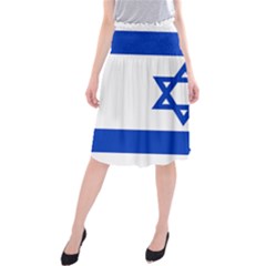 Flag Of Israel Midi Beach Skirt by abbeyz71