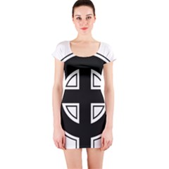 Celtic Cross Short Sleeve Bodycon Dress by abbeyz71