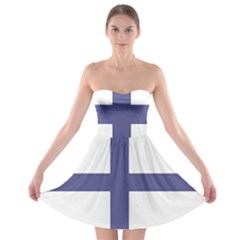Greek Cross  Strapless Bra Top Dress by abbeyz71