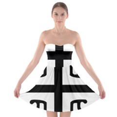 Serbian Cross Strapless Bra Top Dress by abbeyz71