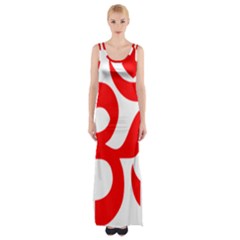 Hindu Om Symbol Maxi Thigh Split Dress by abbeyz71