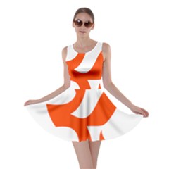 Hindu Om Symbol (orange) Skater Dress by abbeyz71