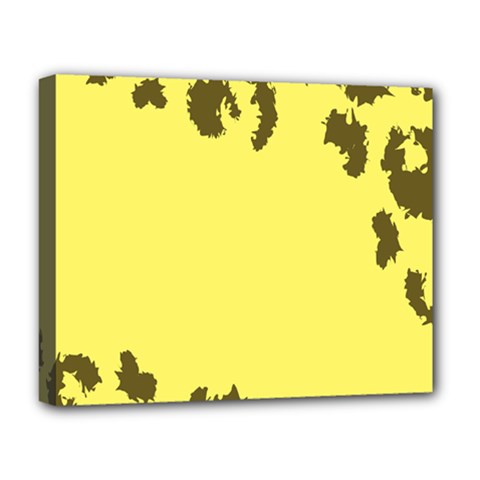 Banner Polkadot Yellow Grey Spot Deluxe Canvas 20  X 16   by Mariart