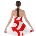 Hindu Om Symbol (Red) Strapless Bra Top Dress View2