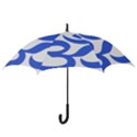 Hindu Om Symbol (Royal Blue) Hook Handle Umbrellas (Medium) View3