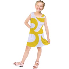 Hindu Om Symbol (yellow) Kids  Tunic Dress by abbeyz71