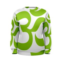 Hindu Om Symbol (lime Green) Women s Sweatshirt by abbeyz71