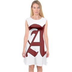 The Scarlet Letter Capsleeve Midi Dress by Valentinaart