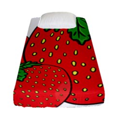 Strawberry Holidays Fragaria Vesca Fitted Sheet (single Size) by Nexatart