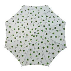 Cactus Pattern Golf Umbrellas by Valentinaart