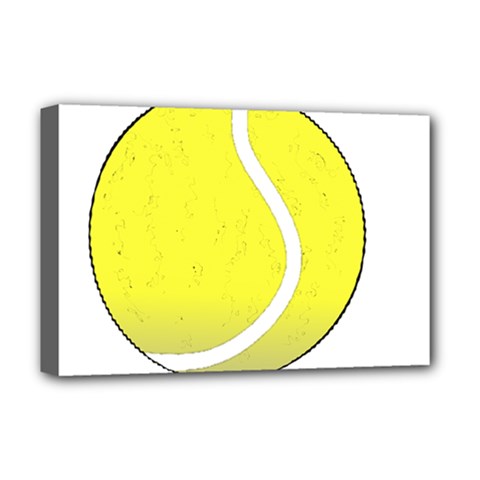 Tennis Ball Ball Sport Fitness Deluxe Canvas 18  X 12   by Nexatart