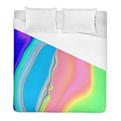 Aurora Color Rainbow Space Blue Sky Purple Yellow Green Pink Duvet Cover (full/ Double Size) by Mariart