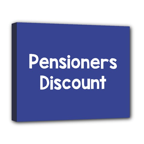 Pensioners Discount Sale Blue Deluxe Canvas 20  X 16   by Mariart