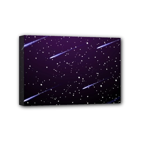 Starry Night Sky Meteor Stock Vectors Clipart Illustrations Mini Canvas 6  X 4  by Mariart