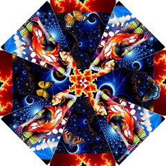  fractal Flamethrower - Golf Umbrella by livingbrushlifestyle