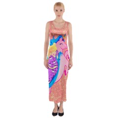 Unicorn Dreams Fitted Maxi Dress by tonitails