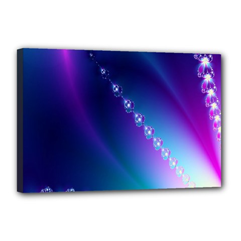 Flow Blue Pink High Definition Canvas 18  X 12  by Mariart