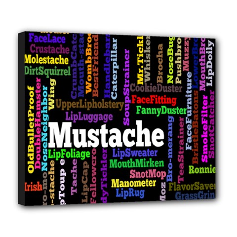 Mustache Deluxe Canvas 24  X 20   by Mariart