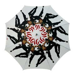 Kung Fu  Golf Umbrellas by Valentinaart