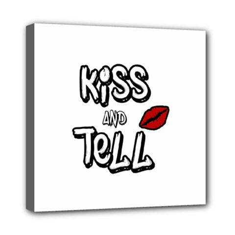Kiss And Tell Mini Canvas 8  X 8  by Valentinaart