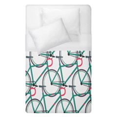 Bicycle Cycling Bike Green Sport Duvet Cover (single Size) by Mariart