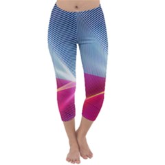 Light Means Net Pink Rainbow Waves Wave Chevron Red Capri Winter Leggings  by Mariart