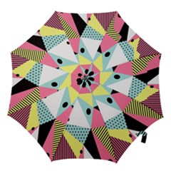 Geometric Polka Triangle Dots Line Hook Handle Umbrellas (medium) by Mariart