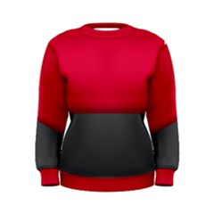 Red Gray Flag Line Horizontal Women s Sweatshirt by Mariart