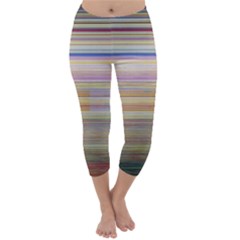 Shadow Faintly Faint Line Included Static Streaks And Blotches Color Capri Winter Leggings  by Mariart