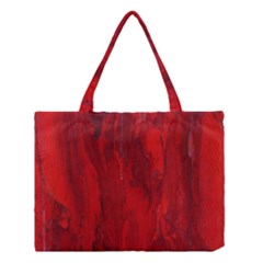 Stone Red Volcano Medium Tote Bag by Mariart