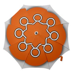 Taurus Symbol Sign Orange Hook Handle Umbrellas (medium) by Mariart