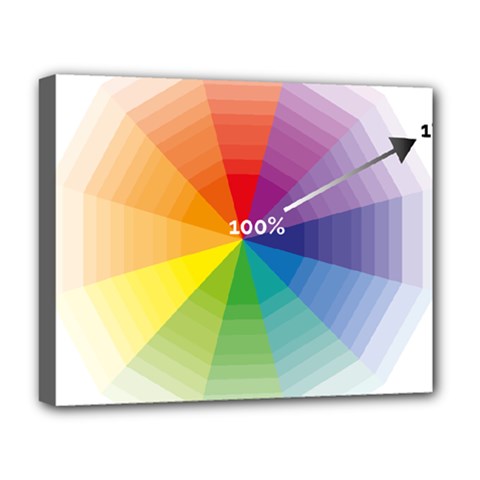 Colour Value Diagram Circle Round Deluxe Canvas 20  X 16   by Mariart