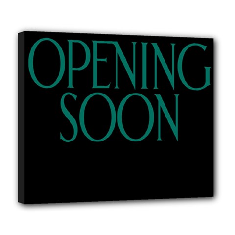 Opening Soon Sign Deluxe Canvas 24  X 20   by Mariart