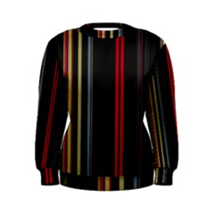 Stripes Line Black Red Women s Sweatshirt by Mariart