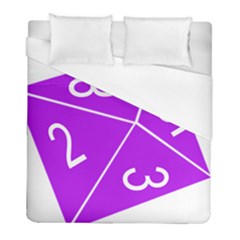 Number Purple Duvet Cover (full/ Double Size) by Mariart
