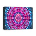 Red Blue Tie Dye Kaleidoscope Opaque Color Circle Deluxe Canvas 16  x 12   View1